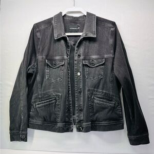 Liverpool Men's Black Washed Denim Shirt Jacket